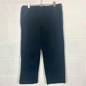 Torrid Pants Trouser Style‎ Pull On Cropped Black Mid Rise Straight Casual 0 (L)